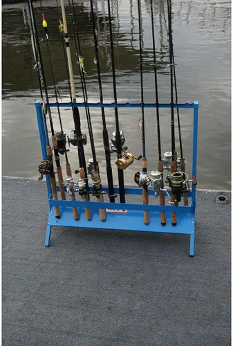 Miniatura 6 de Viking Solutions, estante para cañas de pescar para piso.