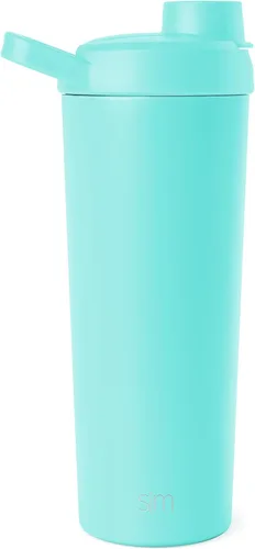 Miniatura 21 de Simple Modern - Botella mezcladora de acero inoxidable con bola, botella metálica aislada, para mezclas de proteínas, batidos y preentrenamiento