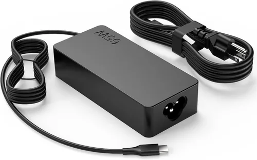 S SKSTYLE Cargador USB C de 65 W, adaptador de corriente tipo C de repuesto para HP, Dell y Google Chromebook, cable de carga de PC para Lenovo