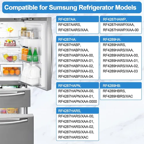 Miniatura 4 de DA97-08406A - Contenedor de puerta de refrigerador actualizado para Samsung Piezas de estante de puerta de refrigerador Samsung RF4287HARS/XAA