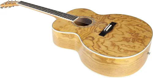 Miniatura 5 de TARIO 41 '' Antiguo Cuerpo Jumbo Guitarra Acústica Cuerpo Fresno Rizado Cuerpo Okoume Cuello Natural