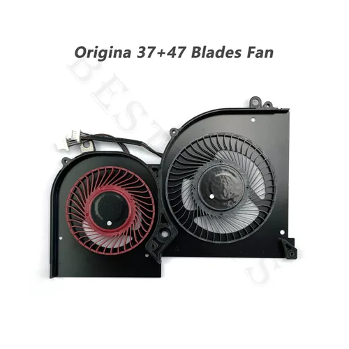 Miniatura 8 de BestParts Nuevo reemplazo original del ventilador de refrigeración de CPU+GPU para MSI GS65 Stealth Thin, P/N: MS-16Q2 MS-16Q3, 16Q2-CPU 16Q2-G-CCW