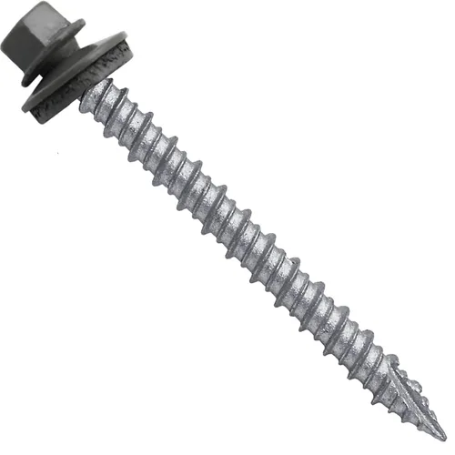 Miniatura 69 de Brite - Tornillos para techos de metal blanco (10 x 2 unidades), cabezal de arandela hexagonal, arranque automático/roscado, arandela EPDM, 3 x 250