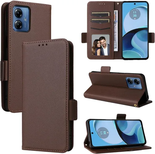 Miniatura 286 de Funda de piel sintética compatible con Motorola Moto E22 4G, funda de piel sintética compatible con Motorola Moto E22i 4G, color negro