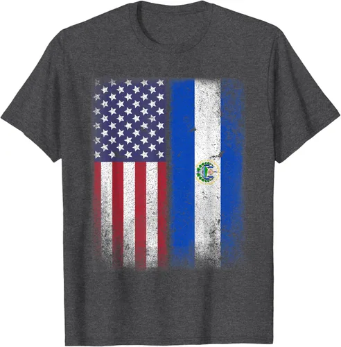 Miniatura 12 de Salvadoran American Flag El Salvador Salvadorean Salvadorian T-Shirt for Women Kids Men