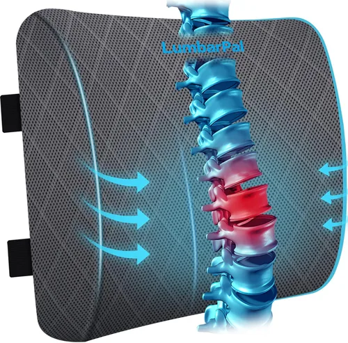 Miniatura 8 de LumbarPal Almohada de Soporte Lumbar para Respaldo de Silla de Oficina Almohada Lumbar para Automóvil, Gaming, Silla de Oficina - Mejora la Postura