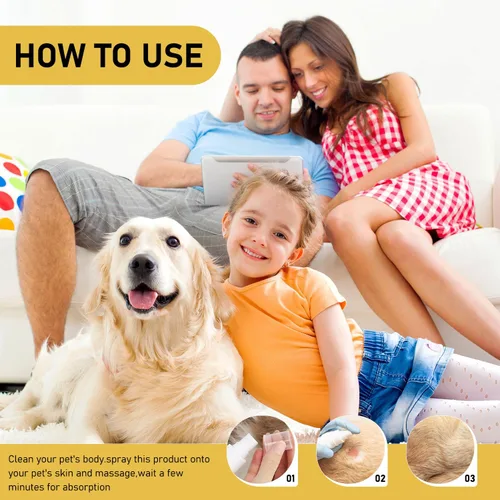Miniatura 7 de Spray calmante para la piel de las mascotas, 2 unidades, para perros y gatos, solución calmante natural para la piel y reduce los arañazos, espray