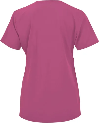 Miniatura 4 de Green Town Ropa quirúrgica para mujer 4 bolsillos con cuello en V, tela elástica, uniformes de fácil cuidado