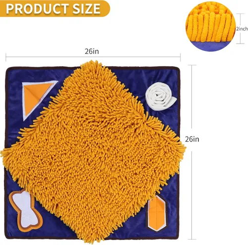Miniatura 2 de Tapete de olfateo para perros, tapete interactivo para alimentación para el aburrimiento, fomenta las habilidades naturales de búsqueda de alimento