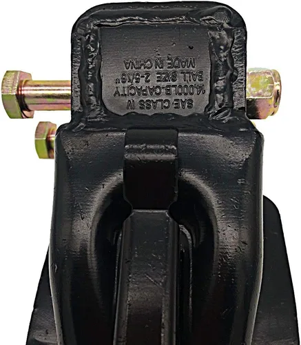 Miniatura 5 de Acoplador de remolque ajustable bola de 2-5/16", capacidad del acoplador de remolque 14000 libras, negro