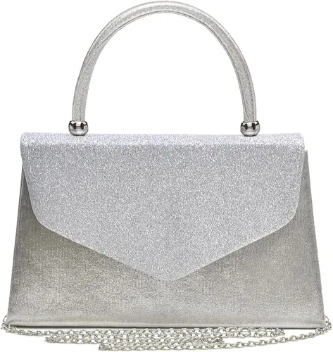 Dasein Bolso de noche para mujer, embragues de fiesta, bolsos de boda, cóctel, baile de graduación, bolsos con purpurina esmerilada