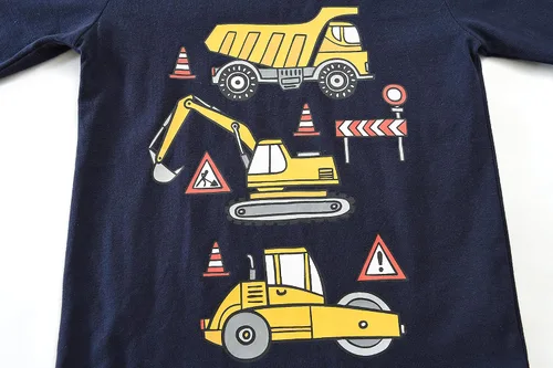 Miniatura 58 de Little Hand Pijamas para niños pequeños, Monster Truck 100% algodón, dinosaurio para niños, 2 piezas, ropa de dormir, conjuntos de ropa de dormir