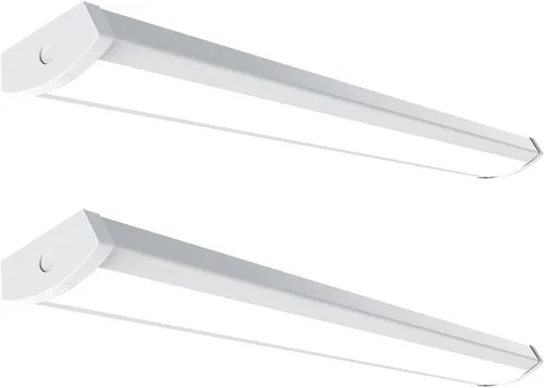 Miniatura 10 de HYPERLITE Luz LED envolvente de 4 pies 60W, 6600LM Luminarias LED de tienda de 4' con 3 vatajes para garaje, luz envolvente blanca neutra de 4000K