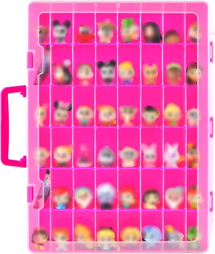 Miniatura 9 de Vitrina compatible con figuras coleccionables de Disney Doorables/para MGA Entertainment Miniverse. Contenedor organizador de almacenamiento de Azul