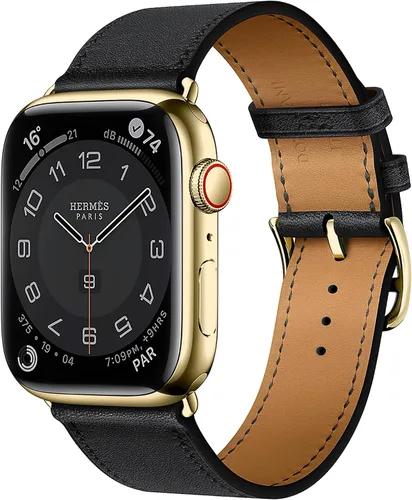 LB1 - Correa de cuero para Apple Watch para mujeres y hombres, SE Ultra 2 de 1.575 in 1.732 in 1.811 in 1.654 in 1.772 in 1.614 in 1.496 in 1.929 in