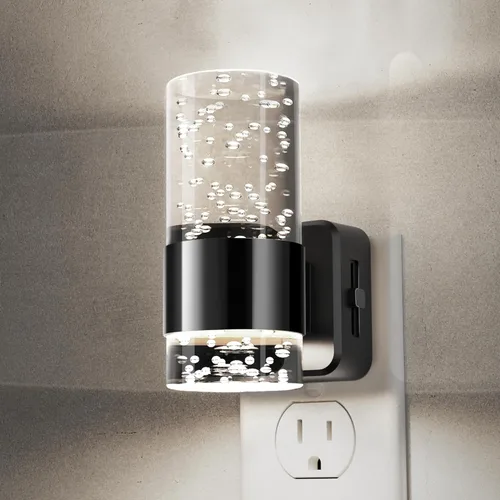 Miniatura 13 de L LOHAS LED Night Lights Plug into Wall, Acrylic Bubble Night Light,Dimmable Nightlight with 0-100 LM, 3000K Plug in Night Light with Dusk to Dawn