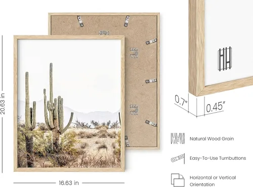Miniatura 139 de HAUS AND HUES Marco de arte occidental, juego de 3 impresiones artísticas del suroeste del desierto de Arizona, decoración bohemia moderna, arte