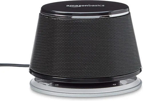 Miniatura 4 de Amazon Basics - Altavoces estéreo 2.0 para PC o laptop, entrada auxiliar de 3.5mm, alimentados por USB, 1 par, negro