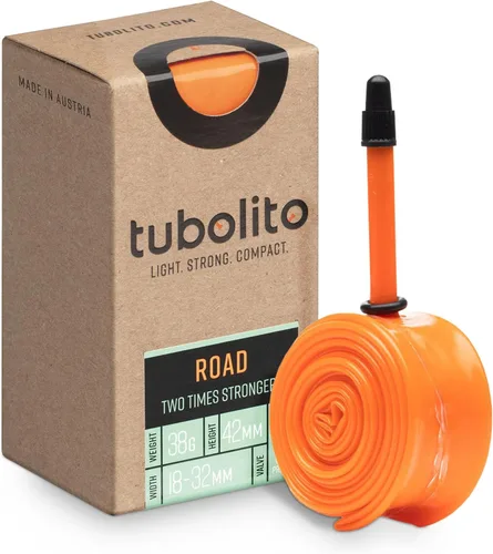 Tubolito Tubo de carretera 700C x 0.709-1.260 in | Ligero, fuerte y compacto | Compatibilidad de llantas y frenos de disco | 2 x protección contra