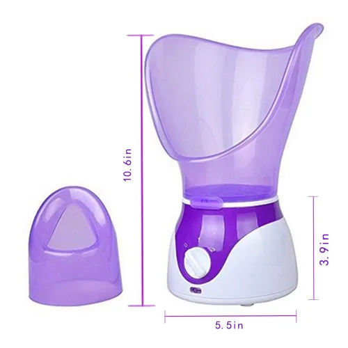 Miniatura 2 de Vaporizador facial profesional inhalador de vapor facial sauna spa para máscara facial hidratante - Sinusitis con aromaterapia; poros
