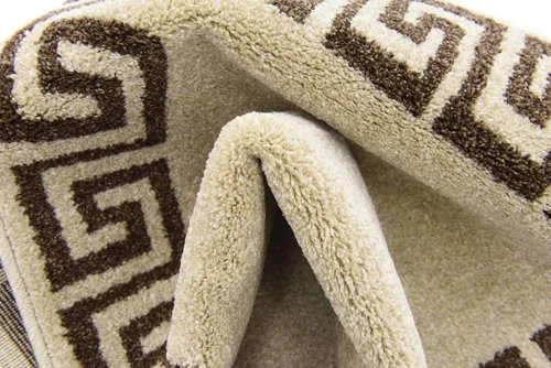 Miniatura 15 de Unique Loom Athens Collection - Alfombra clásica geométrica moderna con diseño de bordes, 2 pies x 6 pies, beige/marrón