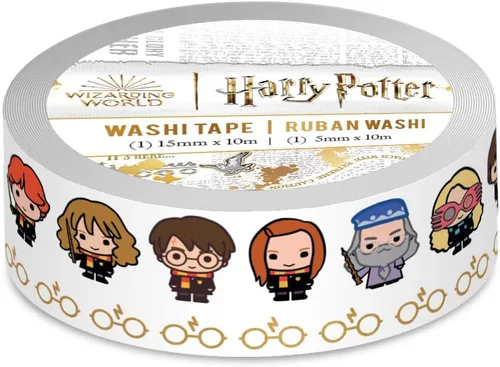 Miniatura 3 de Paper House Productions Harry Potter - Juego de 2 rollos de cinta Washi para álbumes de recortes y manualidades, personajes Chibi Personajes de Chibi
