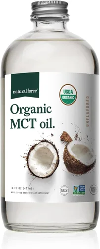 Miniatura 10 de Aceite MCT cremoso Natural Force sabor caramelo – sin lácteos, certificado keto, MCTs emulsionados para dieta baja en carbohidratos, café