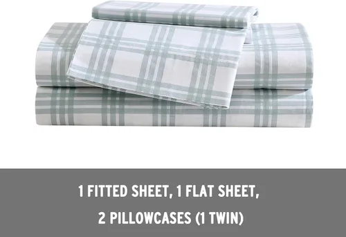 Miniatura 22 de Eddie Bauer - Juego de ropa de cama de percal de algodón, decoración fresca y elegante para el hogar, sábanas de tamaño King
