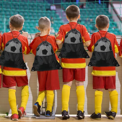 Miniatura 3 de 12 pelotas de fútbol desinfladas de Navidad, tamaño 5/4 a granel con bolsa de cordón para fútbol oficial, deporte, cristiano, donación, regalo