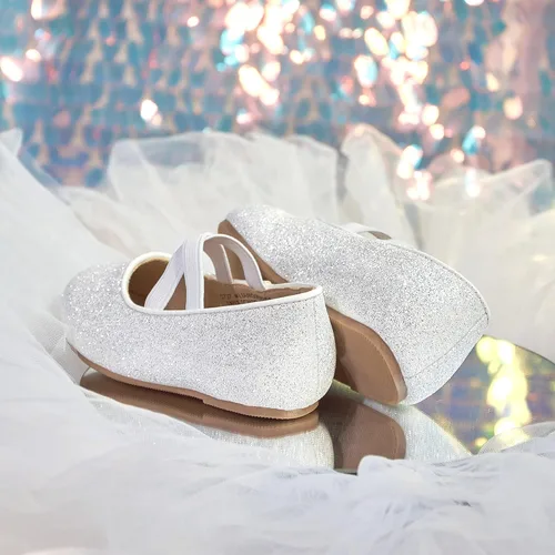 Miniatura 6 de Otter MOMO Zapatos planos de bailarina para niñas pequeñas y niñas pequeñas, zapatos de vestir para fiesta escolar