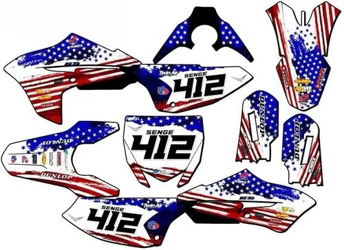 Miniatura 5 de Kit de base gráfica YZ 65 Merica USA Senge 2018-2025 compatible con Yamaha