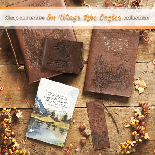 Miniatura 7 de Christian Art Gifts Carteras de cuero genuino de grano completo con bloqueo RFID para hombres, diseños plegables y triples, muchas ranuras