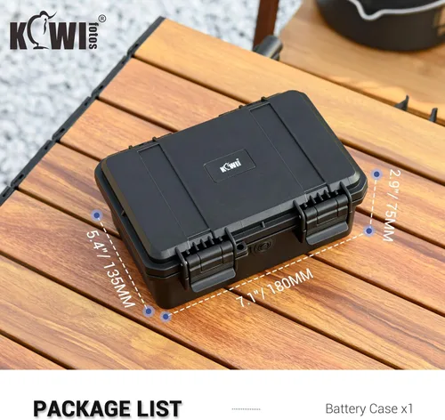 Miniatura 8 de KIWIFOTOS Organizador de baterías C con 15 ranuras para almacenamiento, resistente al agua, IP67, impermeable, celda C, LR14, contenedores alcalinos