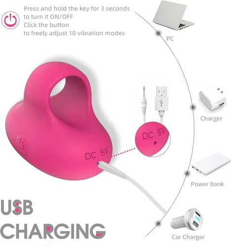 Miniatura 4 de Mini-Ring - Bola de masaje facial personal y ocular recargable por USB, portátil, masajeador de bolsillo de viaje, aprieta los músculos faciales