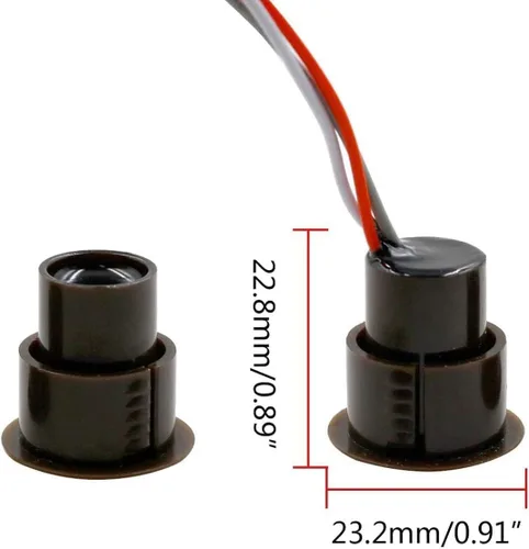 Miniatura 2 de RC-36 NC/NO - Interruptor magnético empotrable con cable para ventana de puerta, interruptor magnético de puerta, sensor de contacto, para seguridad