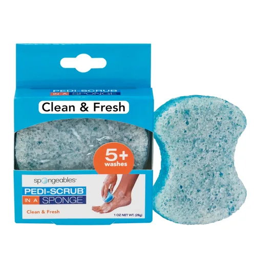 Miniatura 25 de Spongeables Pedi Scrub Foot Exfoliating 20+ Wash Sponge