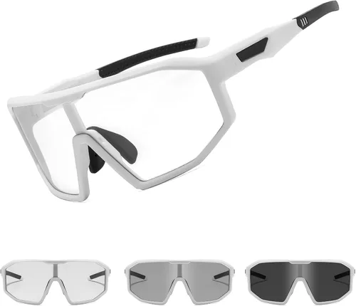 Miniatura 11 de Gafas de ciclismo fotocromáticas para hombres y mujeres, gafas de sol deportivas transparentes, para montar en bicicleta de montaña, MTB