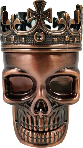 Molinillo triturador de calavera de 1.8 pulgadas (Negro Cobre)