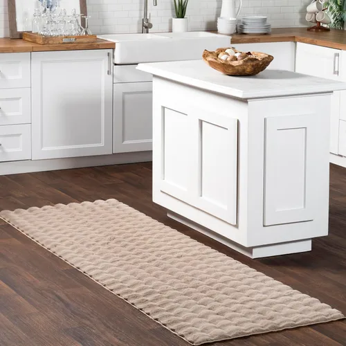 Miniatura 22 de nuLOOM SuperiorWash Collection Kai Blanco Hueso, 5 x 8 pies, esponjosa y acogedora, de alto tráfico, resistente a las manchas, fácil de limpiar, Kai