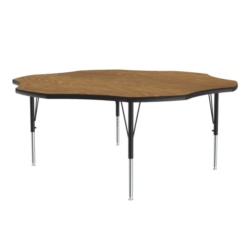 Miniatura 54 de Correll Mesa de Actividades Rectangular para Aula de 24"x36", Altura Ajustable (19"-29"), Granito Negro Laminado Térmico Fusionado Duradero