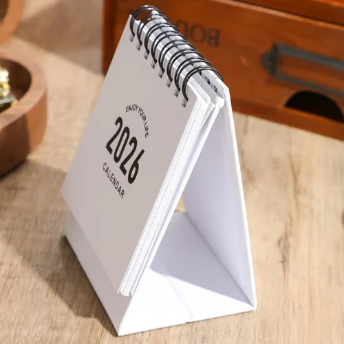 Miniatura 5 de Mini calendario de escritorio 2026-2027 - enero de 2026 hasta junio de 2027, calendario de escritorio pequeño, mini calendario diario de 8.82 oz/m²