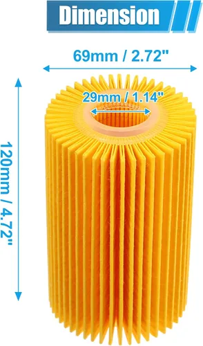 Miniatura 5 de X AUTOHAUX Filtro de aceite de motor 04152-38020 04152-51010 04152-YZZA4 para Toyota Land Cruiser 2008-2021 para Toyota Sequoia 2008-2022