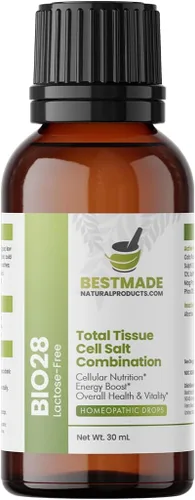 Miniatura 7 de Bestmade Total Tissue Cell Salt Mineral Combination BIO28 - Ayuda a que tu cuerpo absorba y utilice los nutrientes, aumenta los niveles de energía