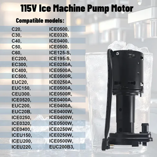 Miniatura 7 de 9161076-01 Reemplazo de la bomba de agua 115V motor de bomba de máquina de hielo compatible con Ice-O-Matic reemplaza GPP-1MH-1P HRIM-21-115 803338