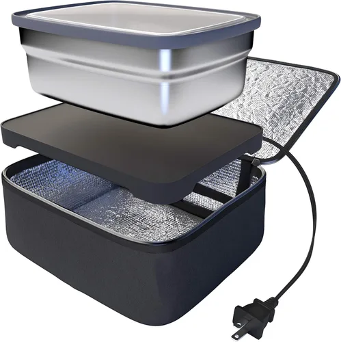 Miniatura 3 de Skywin - Horno portátil y calentador de almuerzos, calentador de alimentos personal para recalentar comidas en el trabajo sin microondas