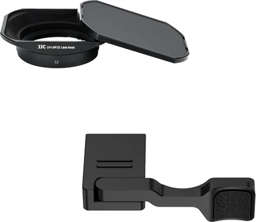 JJC LHP-1 - Pantalla cuadrada de metal para lente y agarre plegable para cámara digital Sony RX1R III RX1RIII RX1R3