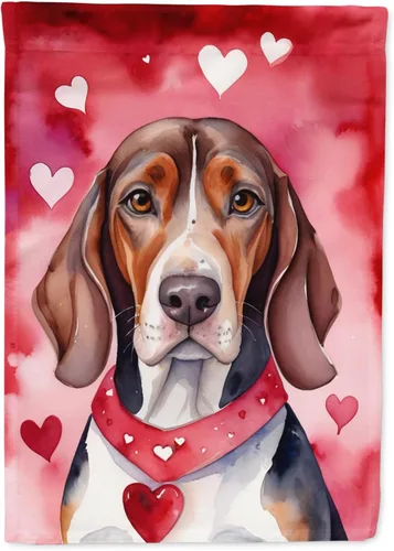 Miniatura 54 de Caroline's Treasures DAC5292CHF - Bandera de Border Collie My Valentine House para porche, grande, con manga para porche, para colgar en la pared