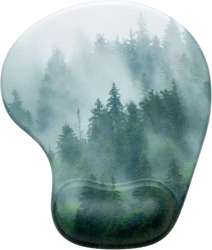 Miniatura 30 de Hsurbtra - Alfombrilla ergonómica para mouse con soporte para el reposamuñecas, alfombrillas de gel con base de poliuretano antideslizante, tapete