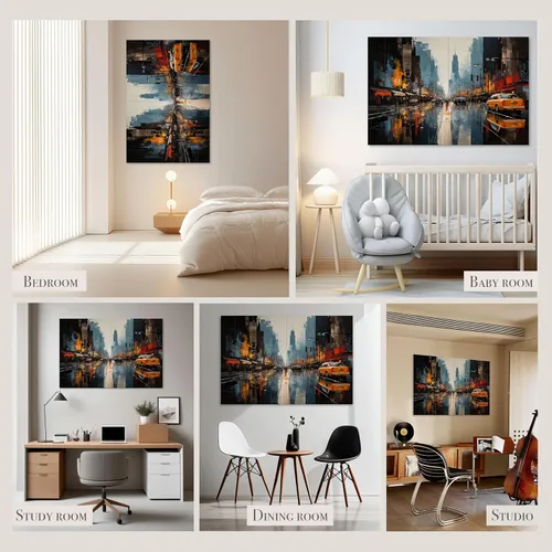 Miniatura 5 de Soon Global Paquete de 8 Paneles Acústicos, Paneles de Pared Insonorizados, Paneles Absorbentes de Sonido de 48 X 32 Pulgadas, Paneles Acústicos