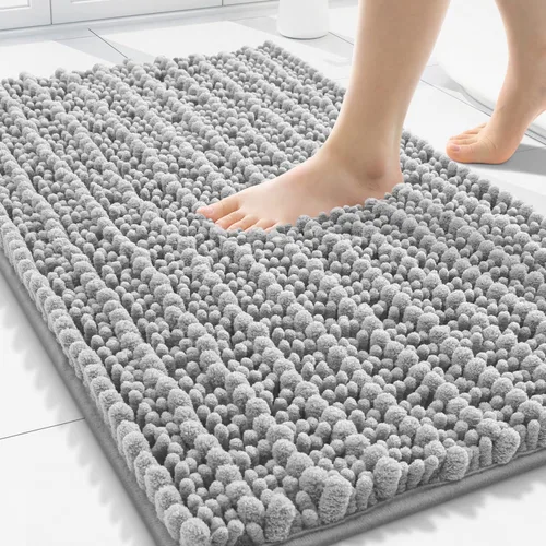 Miniatura 353 de Smiry Alfombras de Baño 24x16 pulgadas, Alfombras de Baño de Chenilla Extra Suaves y Absorbentes, Respaldo de Goma Antideslizante, Lavable a Máquina